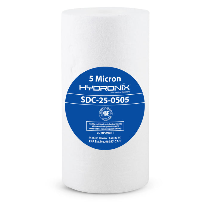 Hydronix SDC-25-0505 NSF Sediment Filter 2.5" X 4 7/8", 5m