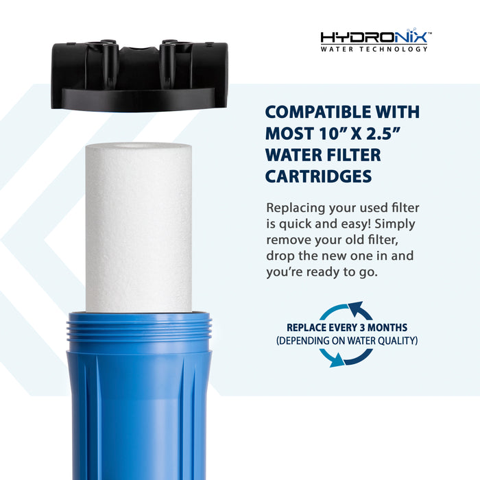 Whole House RO Reverse Osmosis Sediment Water Filter Cartridge 2.5" x 10", 50 μm